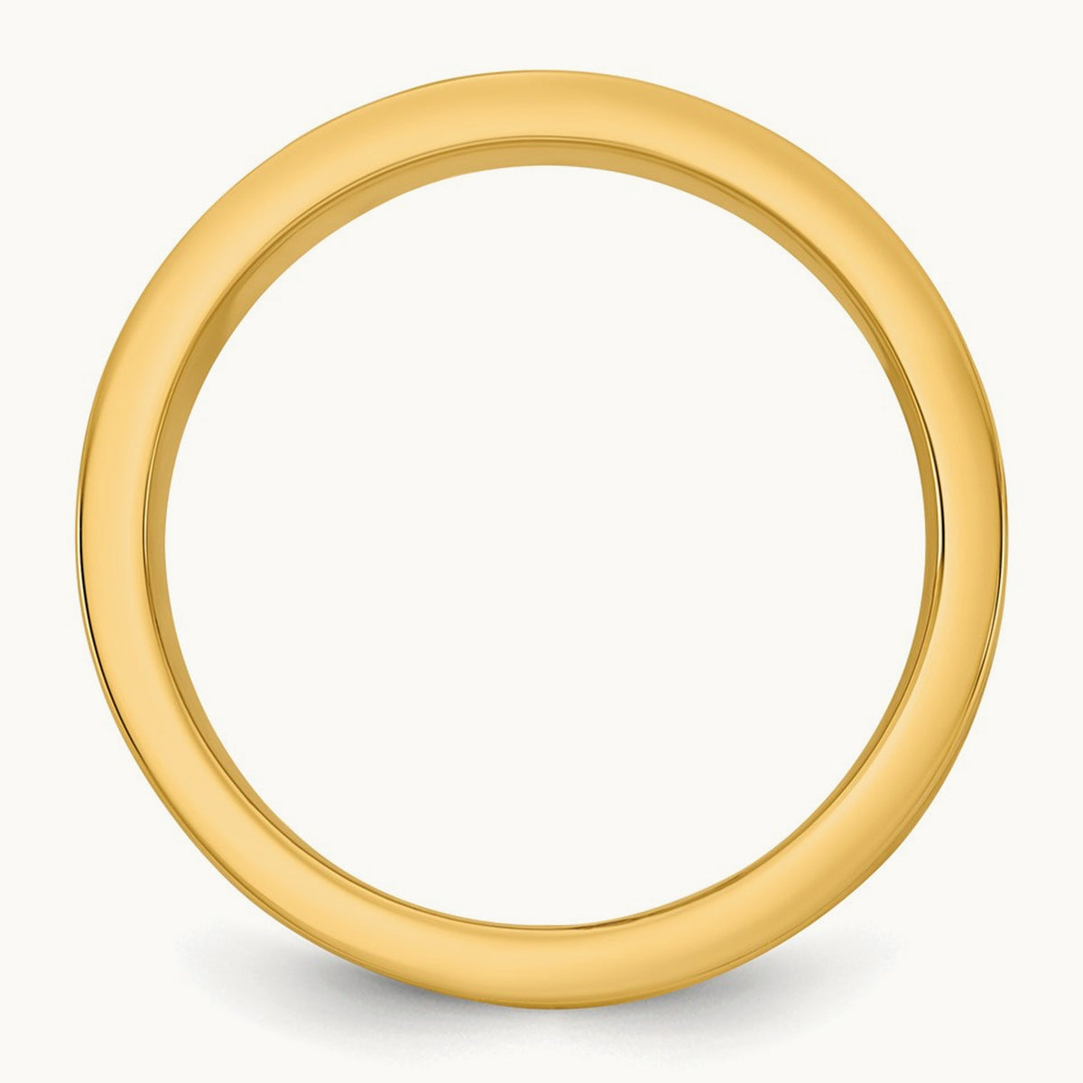 Y/W Step Up Flat Edge Wedding Band, 7mm, 14K Two-tone