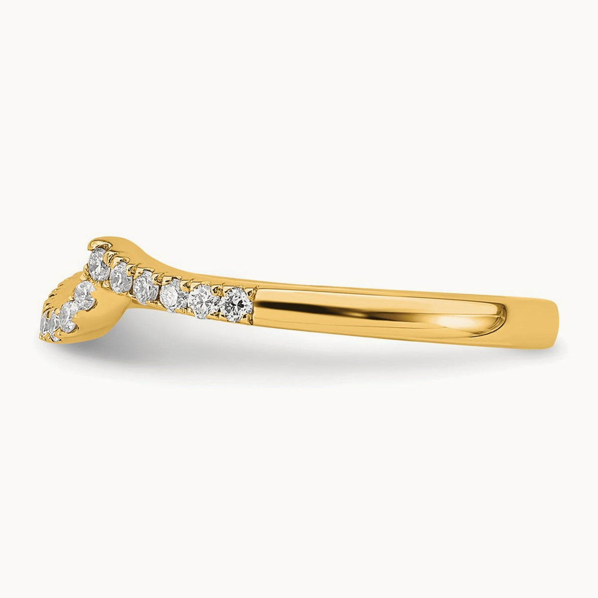 1/5 C Wedding Band, 0.15 ct tw Lab-Grown Diamond — 14K Yellow Gold