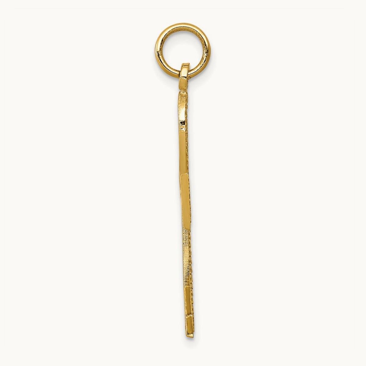 Ankh Cross Charm — 14K Yellow Gold, 37mm