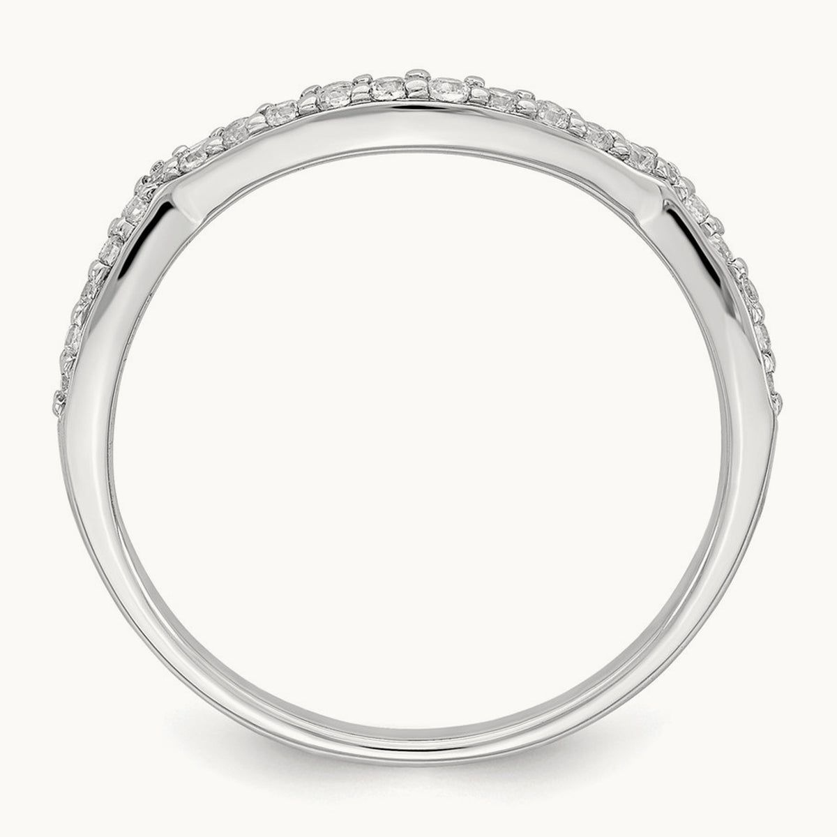 Contoured Diamond Band — photo set