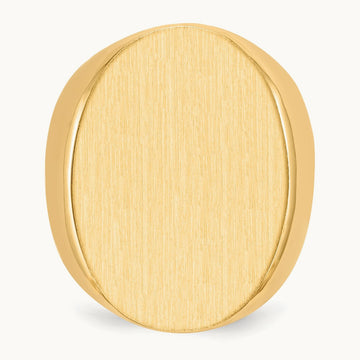 Open Back Mens Signet Ring — photo set