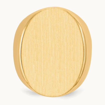 Open Back Mens Signet Ring — photo set