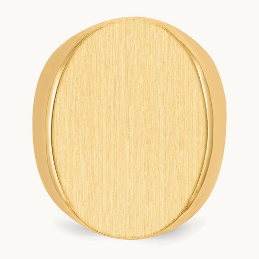 Open Back Mens Signet Ring — photo set