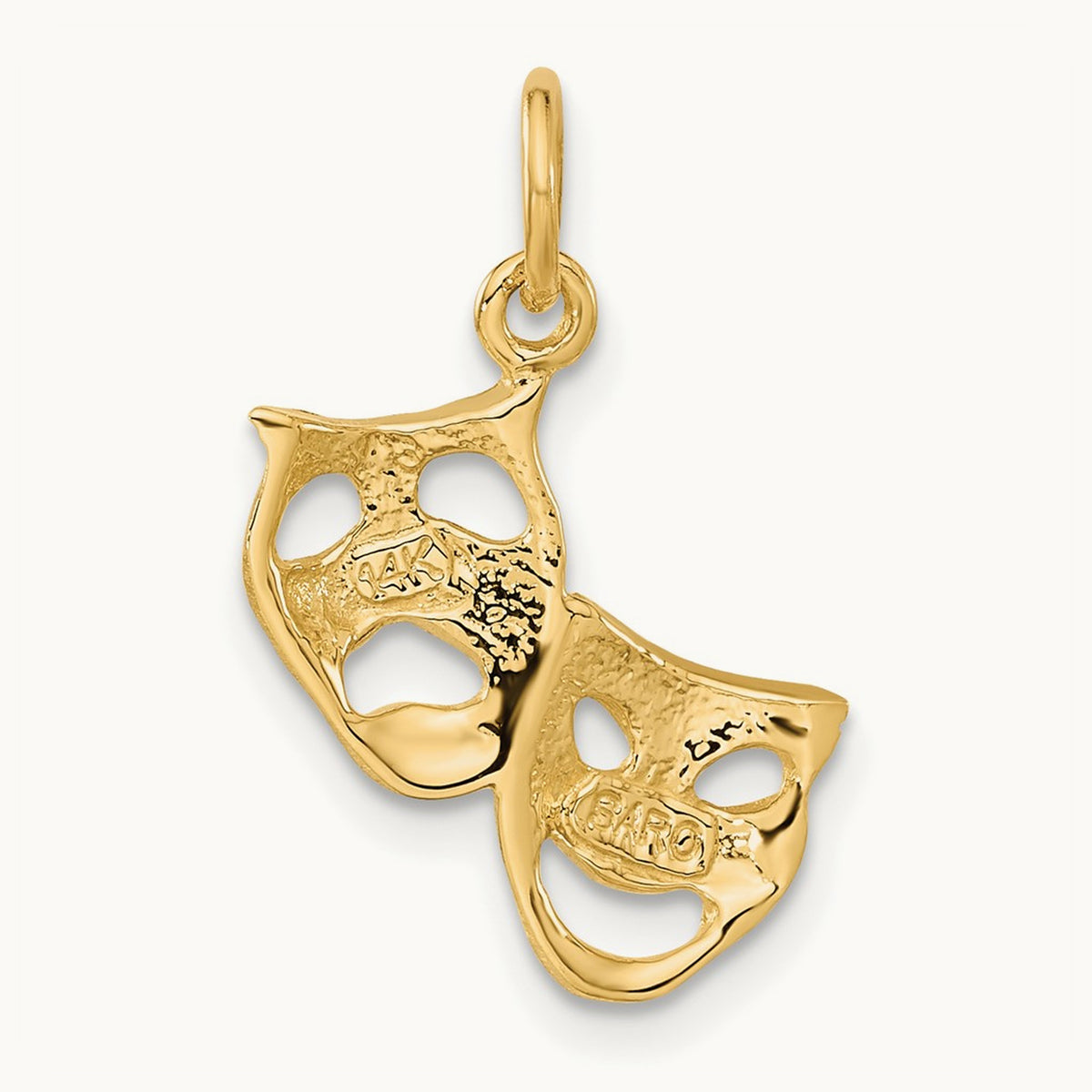 Comedy/Tragedy Charm, 14K