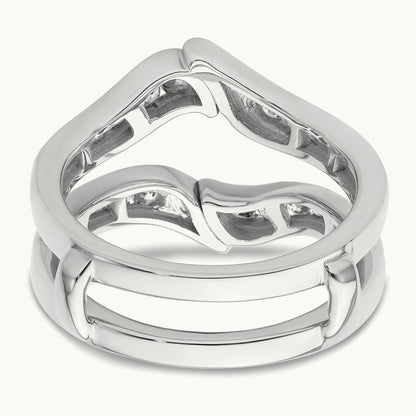 Diamond Guard, 14K Gold — 14K White Gold