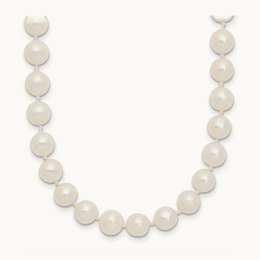 WG 6- White Freshwater Cultured Pearl 20in Necklace, 7mm, 14K