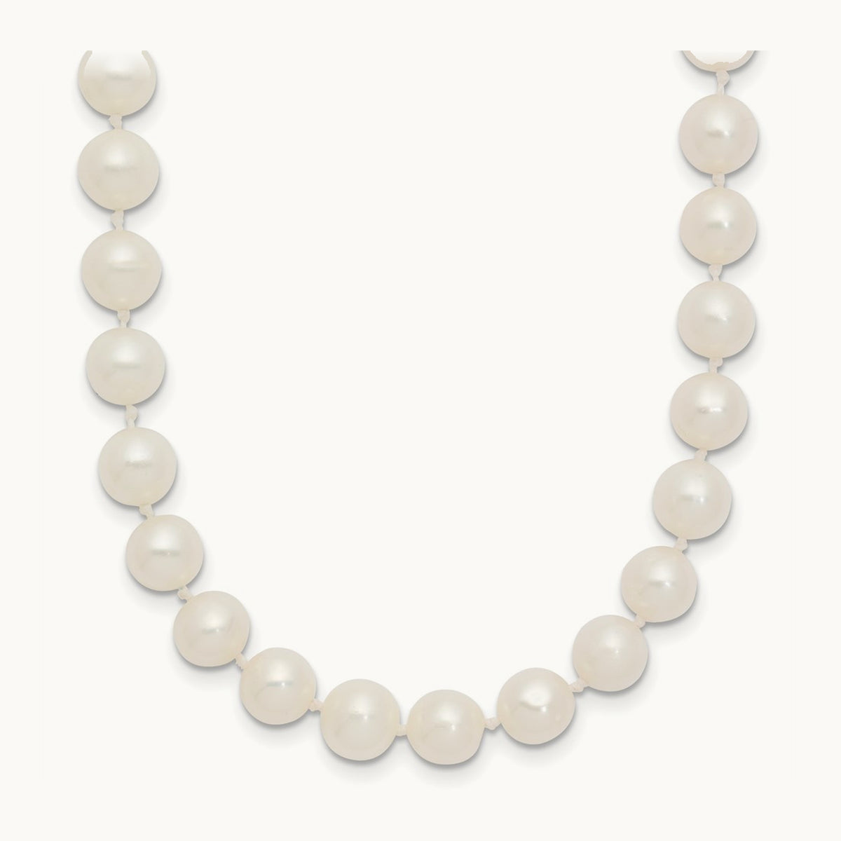 WG 6- White Freshwater Cultured Pearl 20in Necklace, 7mm, 14K