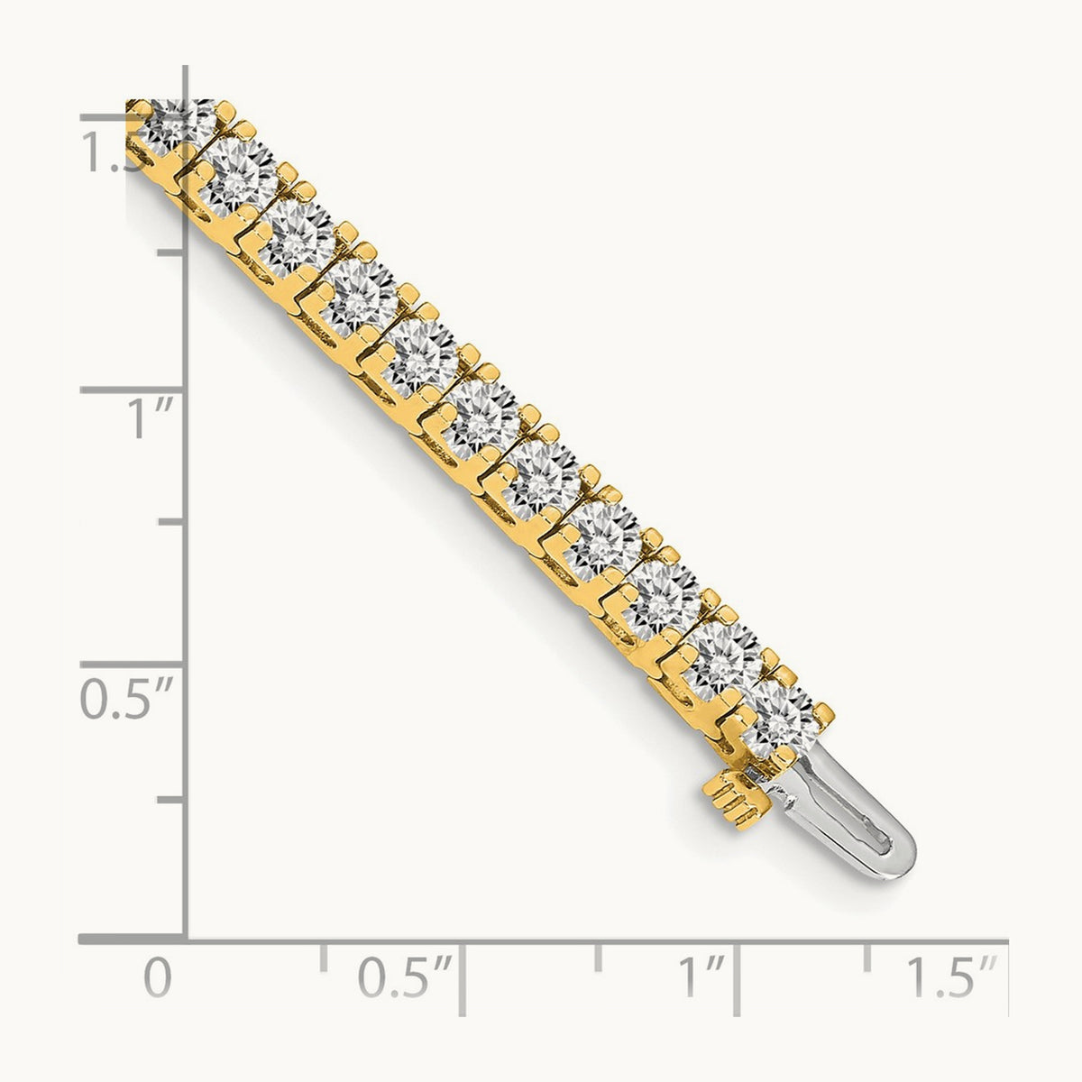 AAA Diamond Tennis Bracelet, 14K