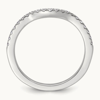 Diamond Wedding Band, 14K White Gold