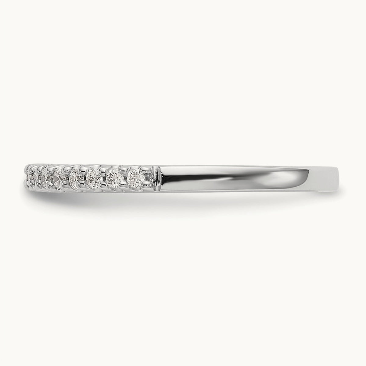 Diamond Wedding Band, 14K White Gold