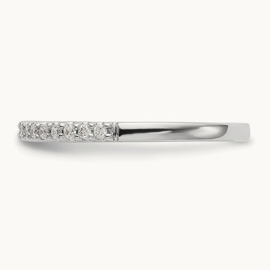 Diamond Wedding Band, 14K White Gold