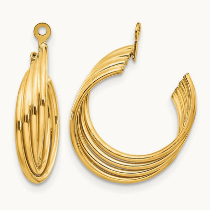Polished Hoop Earring Jackets — photo set