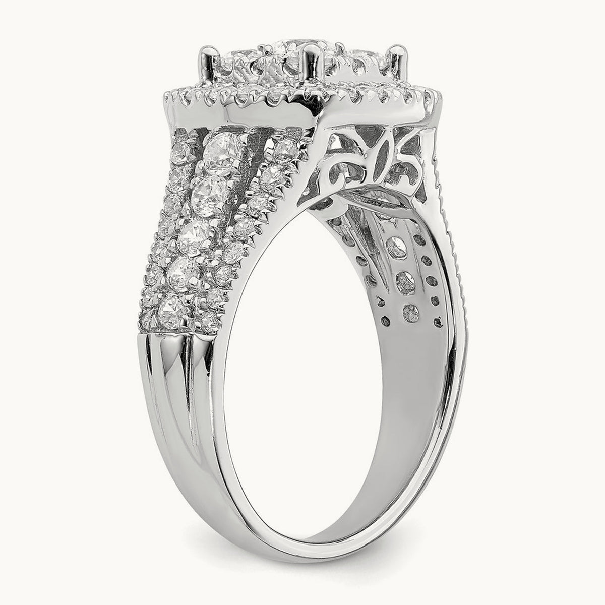 Cluster Engagement Ring, 1.50 ct tw