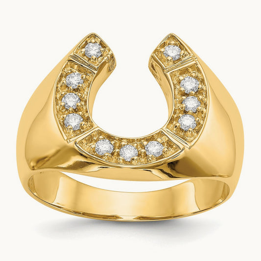 AA Diamond men's ring, 14K