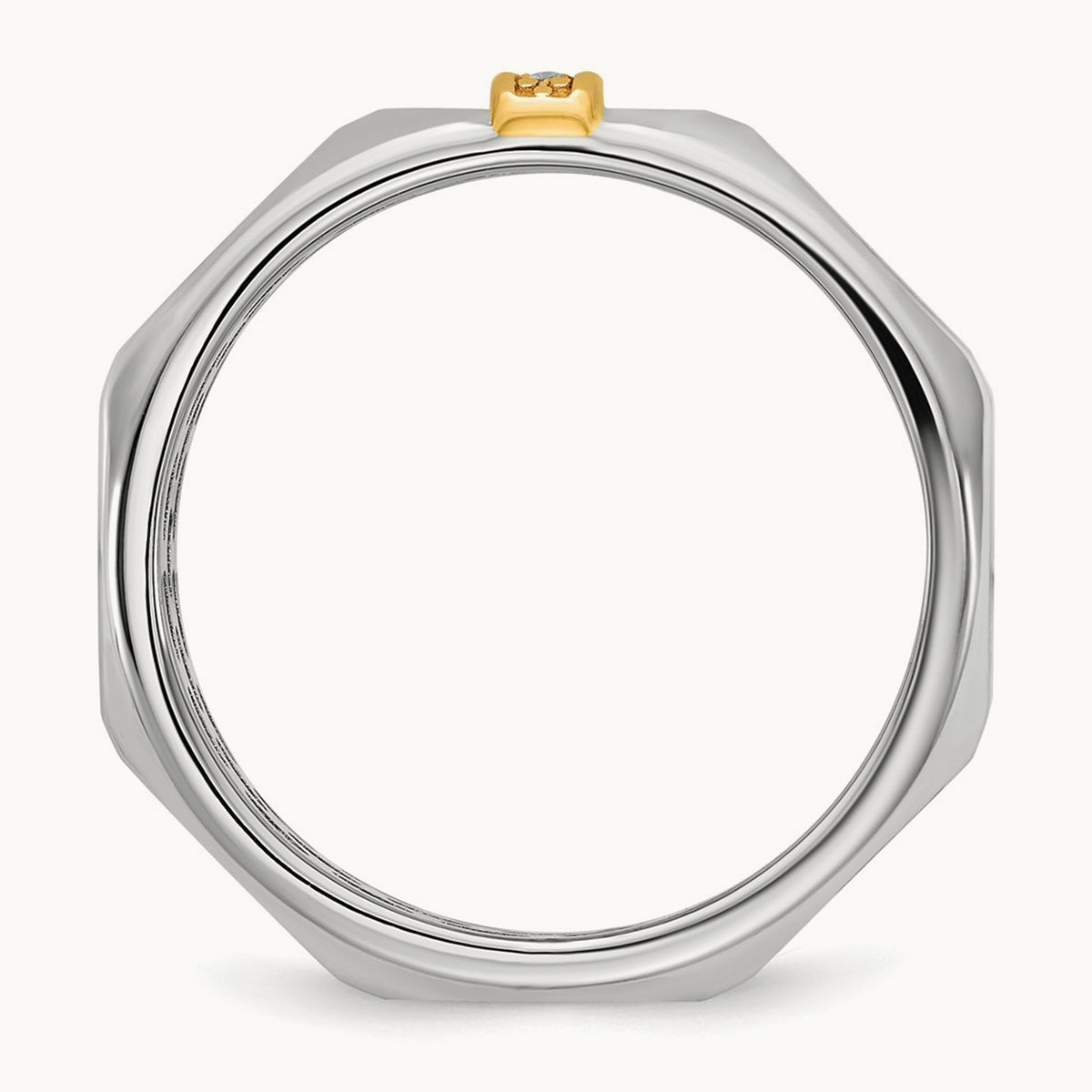 14ktt IB Goodman Mens Satin Diamond Ring Mounting