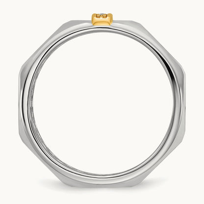 14ktt IB Goodman Mens Satin Diamond Ring Mounting