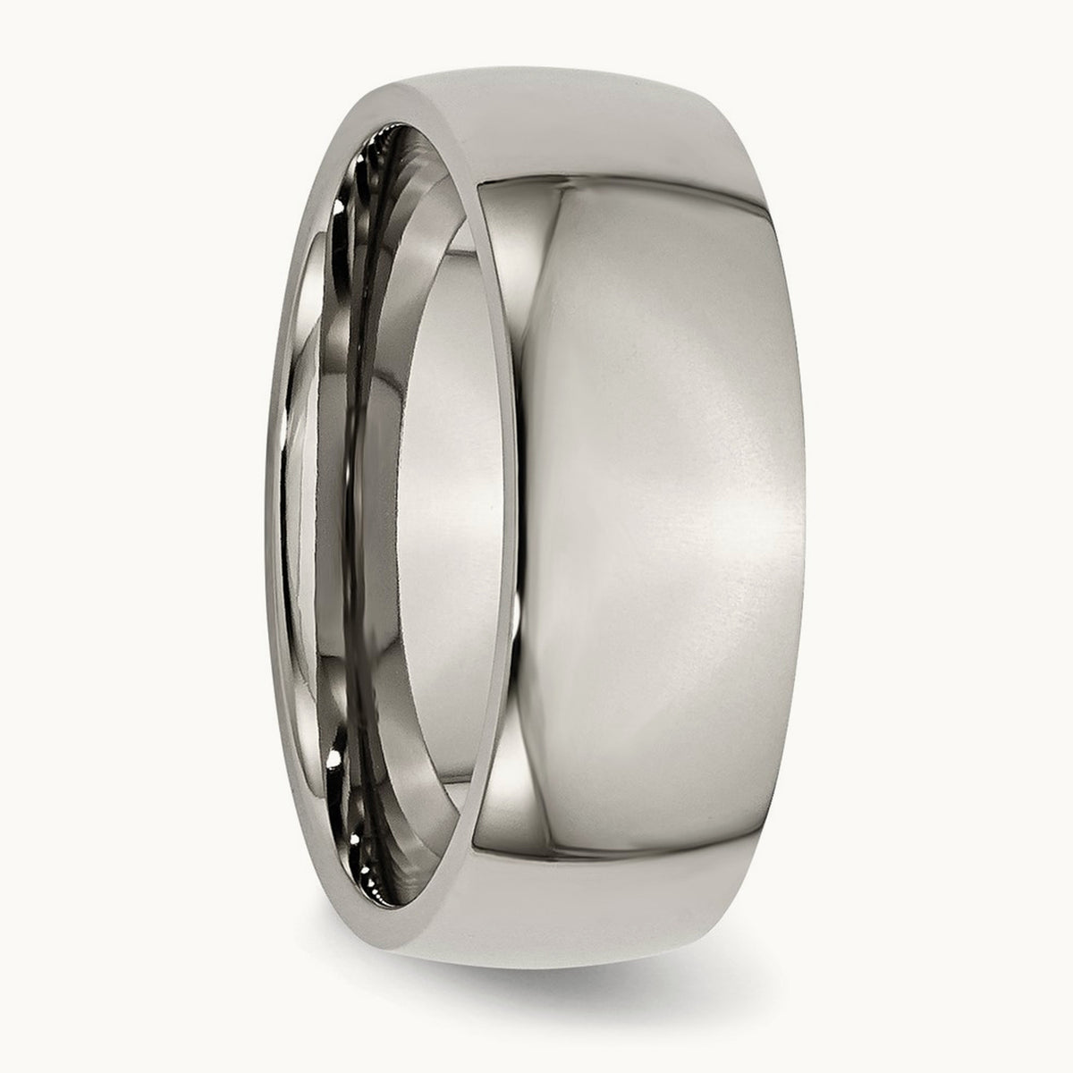 Polished Half Round Band — 8mm (3)