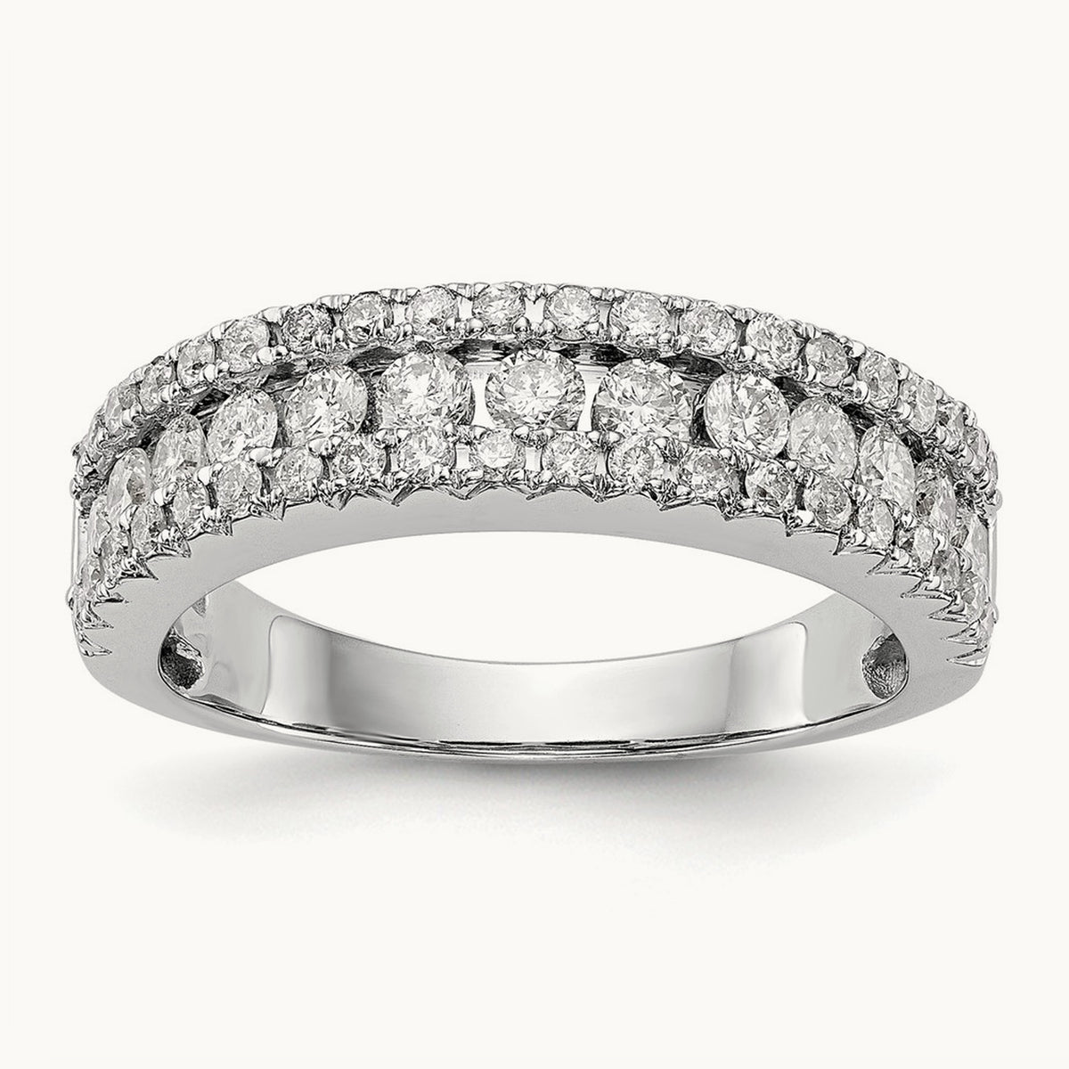 Diamond Band, 14K White Gold