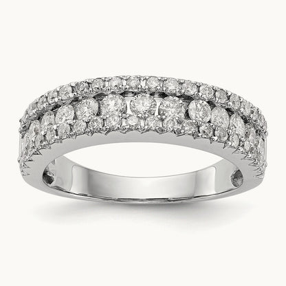 Diamond Band, 14K White Gold