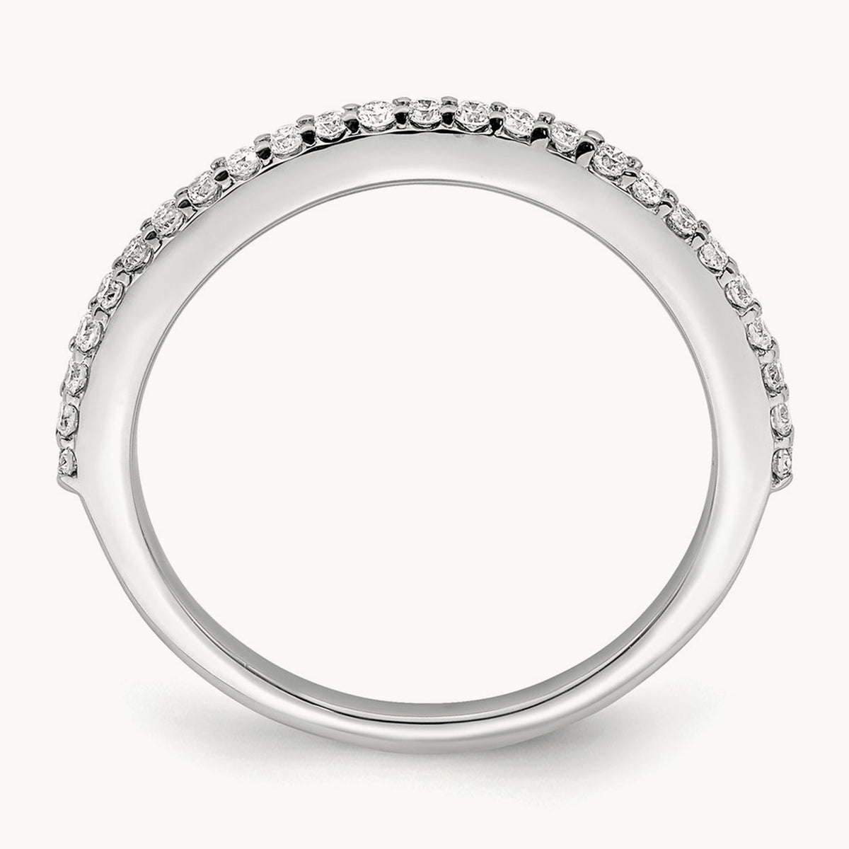 Diamond Wedding Band, 14K White Gold