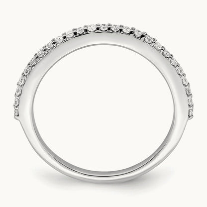 Diamond Wedding Band, 14K White Gold
