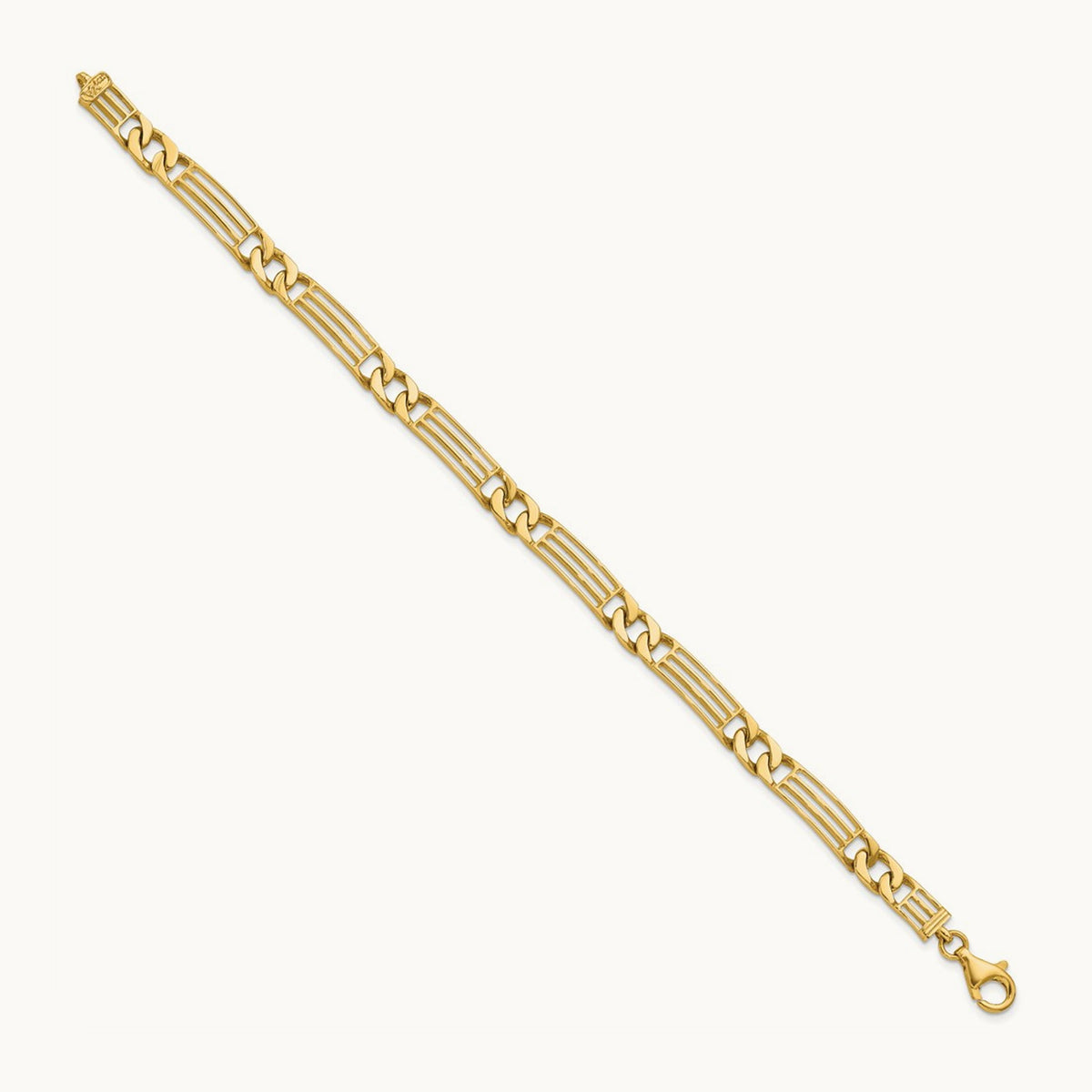 Polished Link Bracelet, 14K