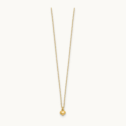 Polished Puffed Heart 16.5 inch Necklace, 14K