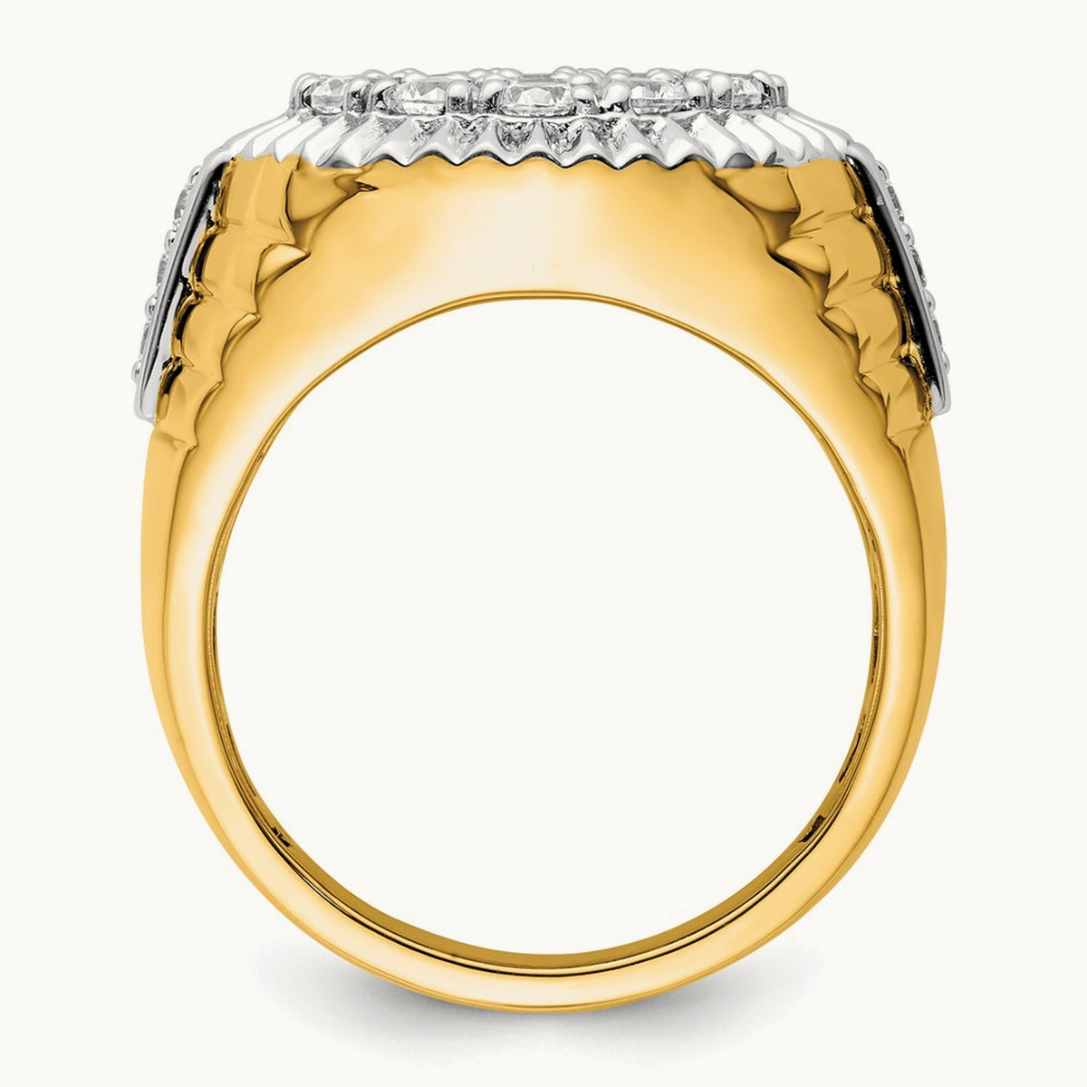 Men's Cluster Ring, 2.00 ct tw Lab-Grown Diamond