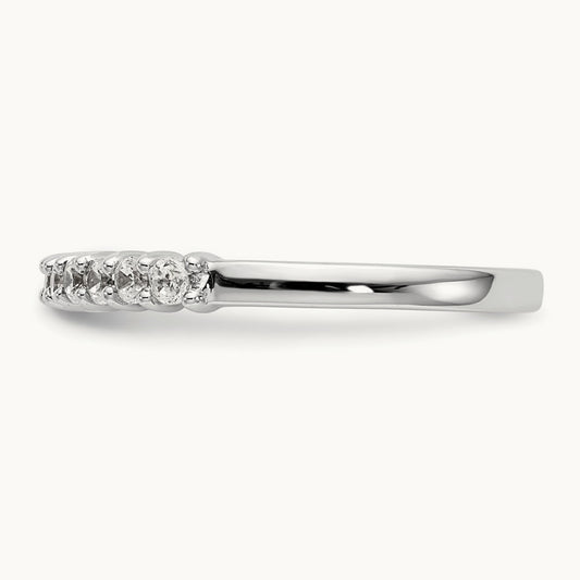 10-Stone Diamond Band, 14K White Gold