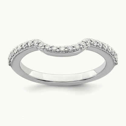 Diamond Wedding Band, 14K White Gold
