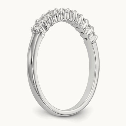 10-Stone Diamond Band, 14K White Gold