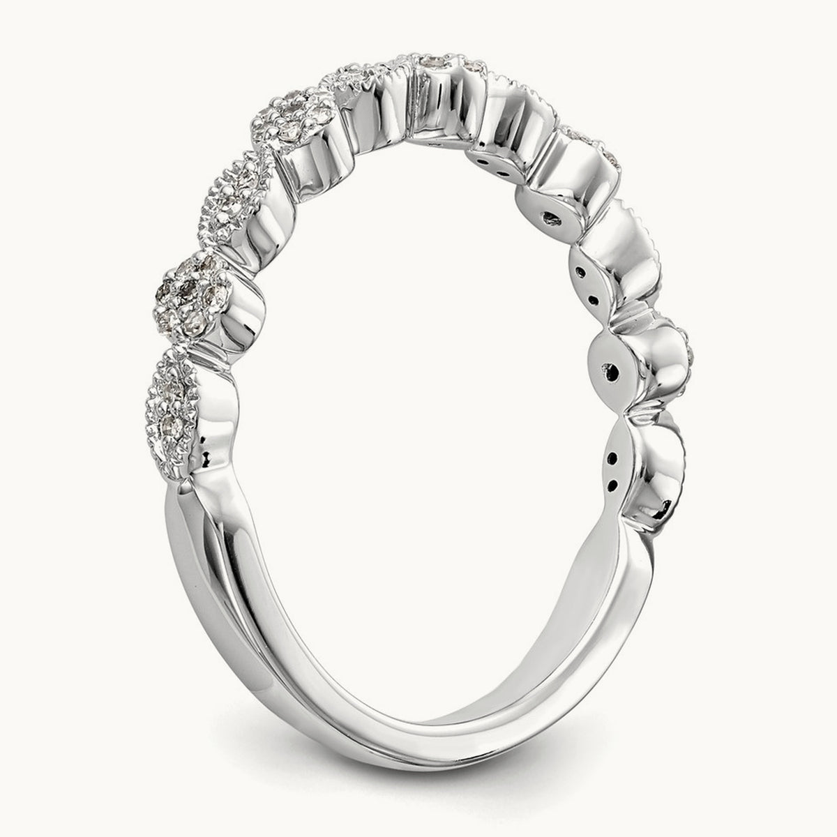 Diamond Band, 14K White Gold