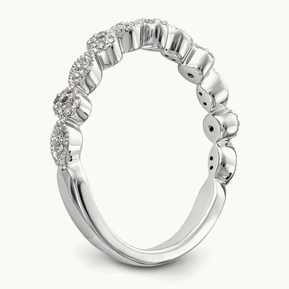 Diamond Band, 14K White Gold