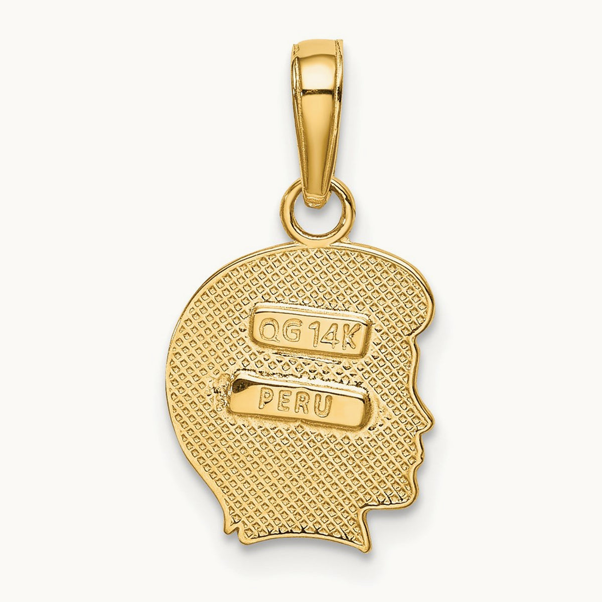 Boy charm, 14K