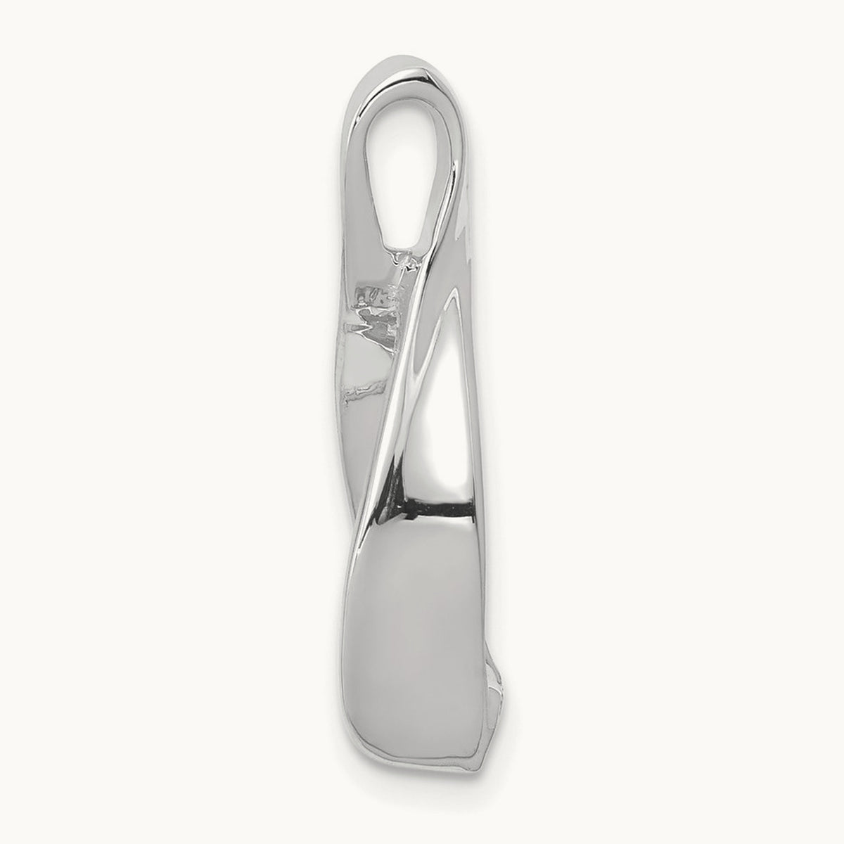 Fits up to Omega/ 4mm Reversible Omega Slide, 2mm, 14K White Gold