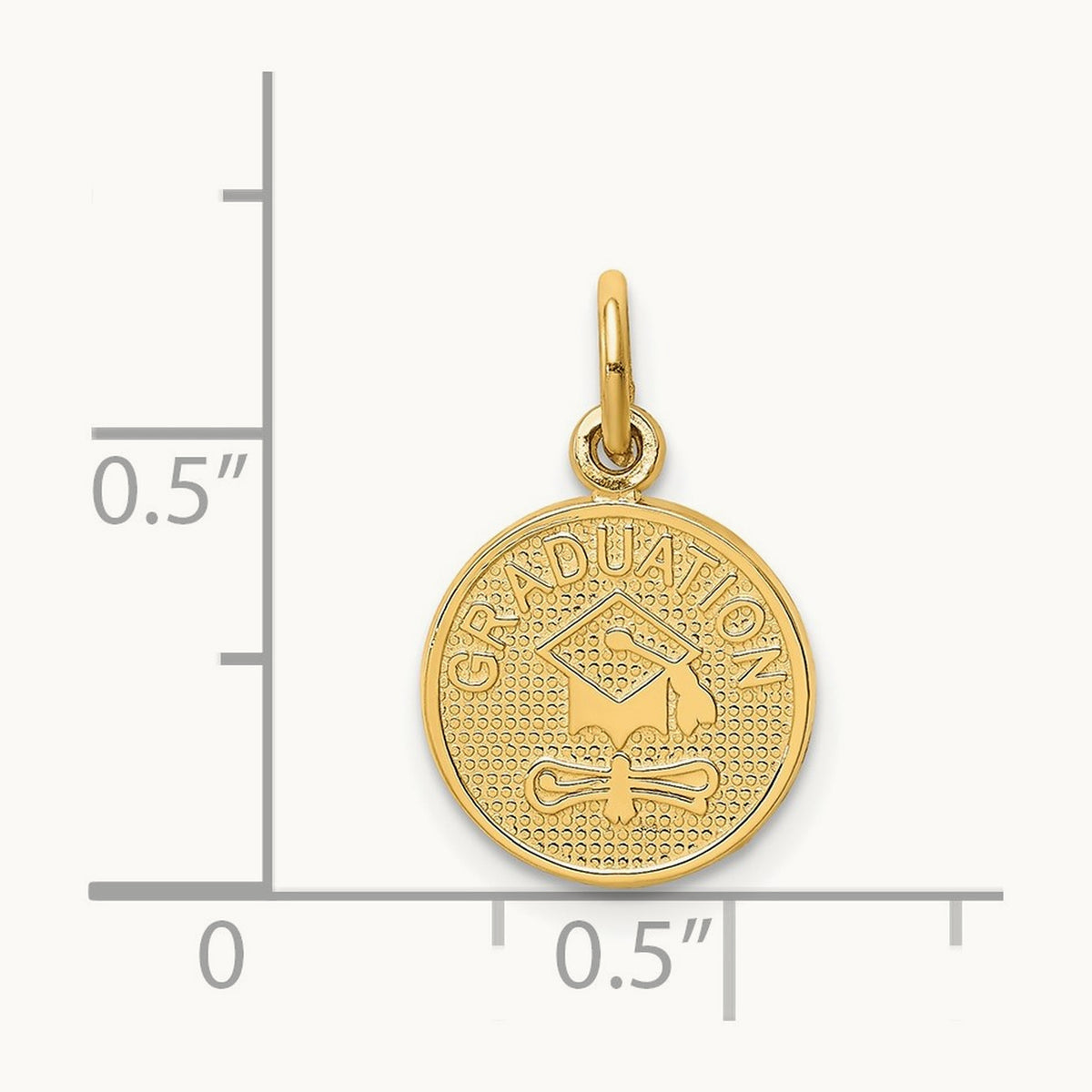 GRADUATION Charm, 14K