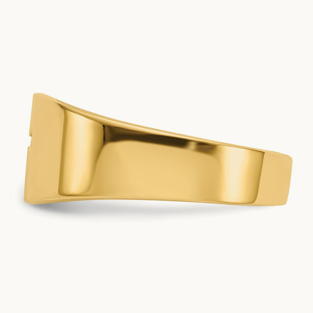 Polished Cut-out Cross Ring, 14K