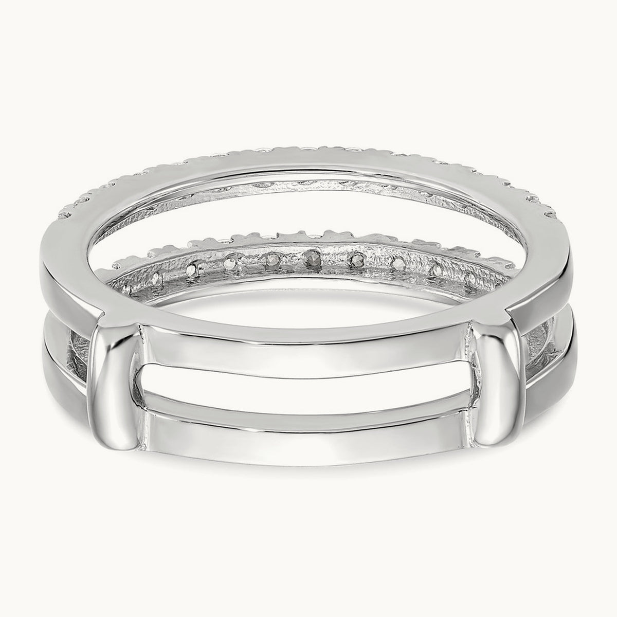 Ring Guard, 0.50 ct tw Lab-Grown Diamond — VS/SI (Great), 14K White Gold