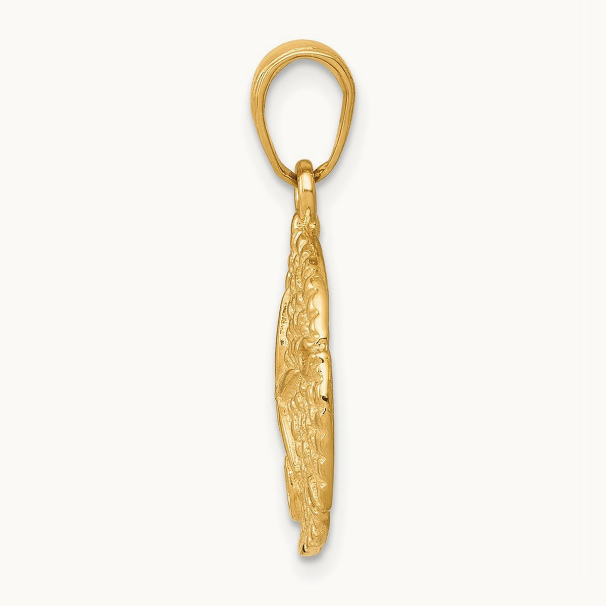 Sand Dollar Pendant, 14K