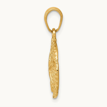 Sand Dollar Pendant, 14K