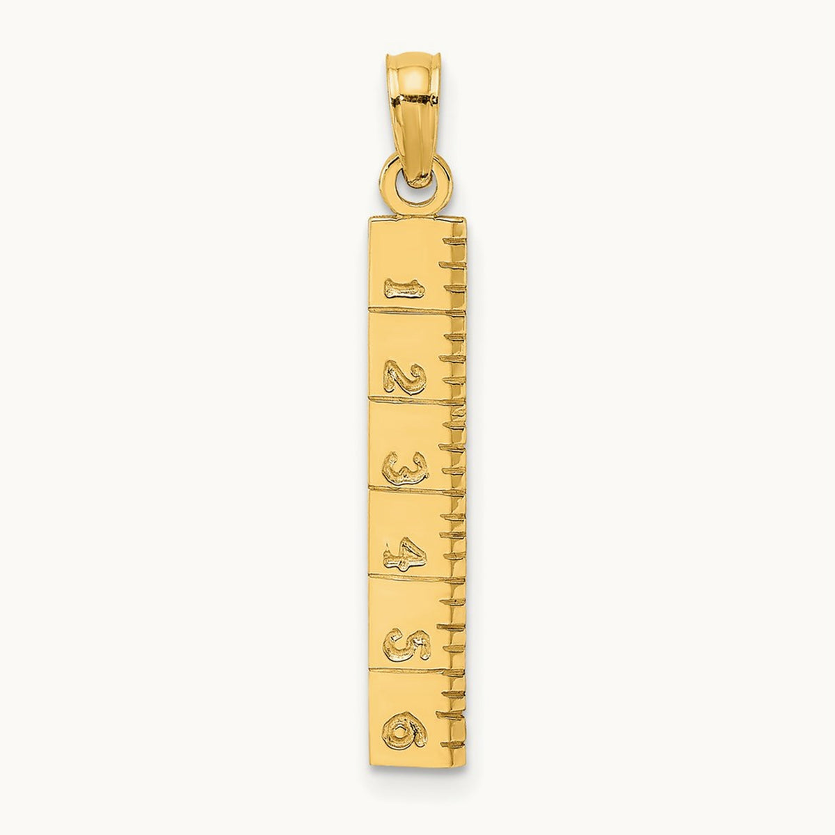 Six Inch Ruler Charm, 14K