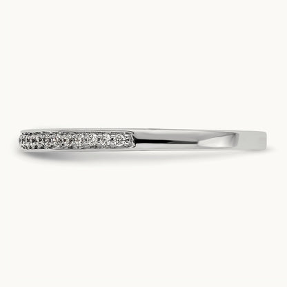 Diamond Wedding Band, 14K White Gold