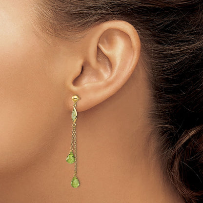 Peridot Dangle Earrings — photo set