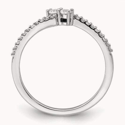 First Promise Polish Promise/Engagement Ring, 0.15 ct tw