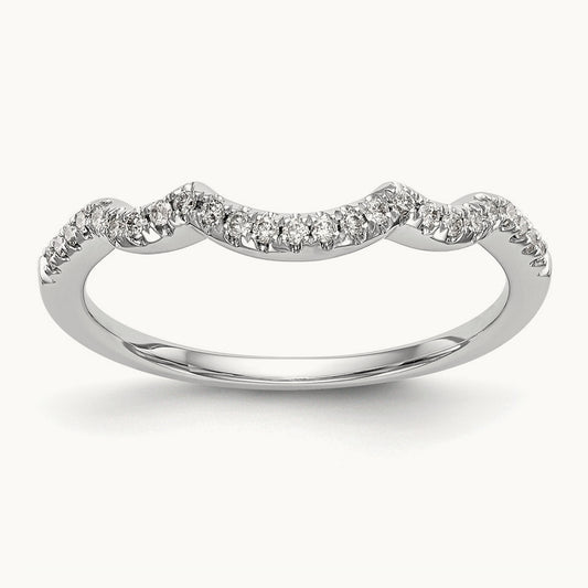 Diamond Wedding Band, 14K White Gold
