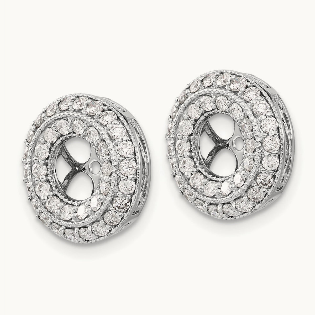 Fancy Diamond Earring Jackets — 14mm