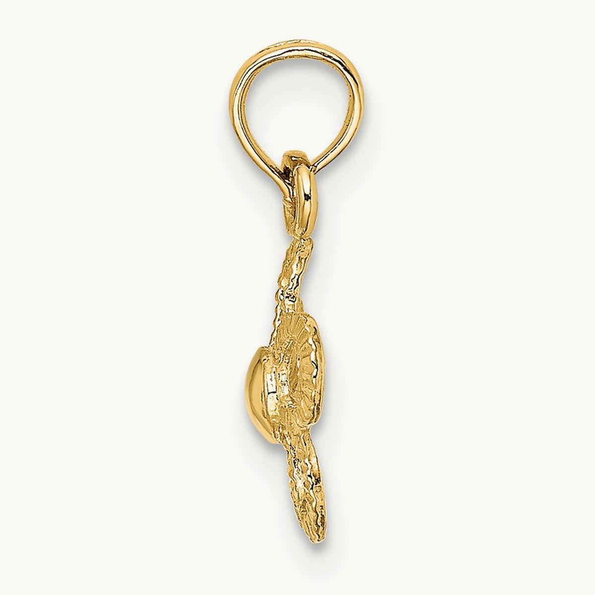 Mini Daisy Flower Charm, 14K