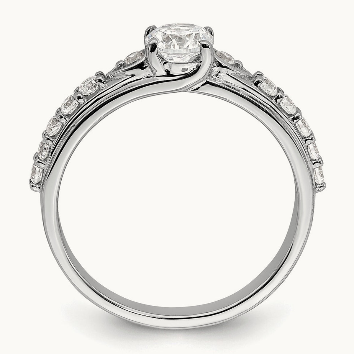 Petite Engagement Ring, 0.75 ct tw Lab-Grown Diamond