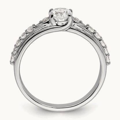 Petite Engagement Ring, 0.75 ct tw Lab-Grown Diamond