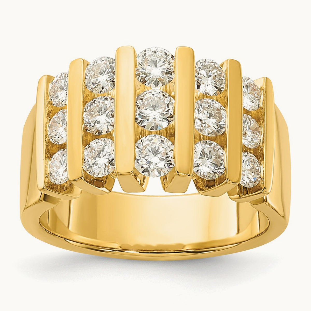Fashion Band, 1.00-3.00 ct tw Lab-Grown Diamond — 1 1/2 ct, 14K Yellow Gold